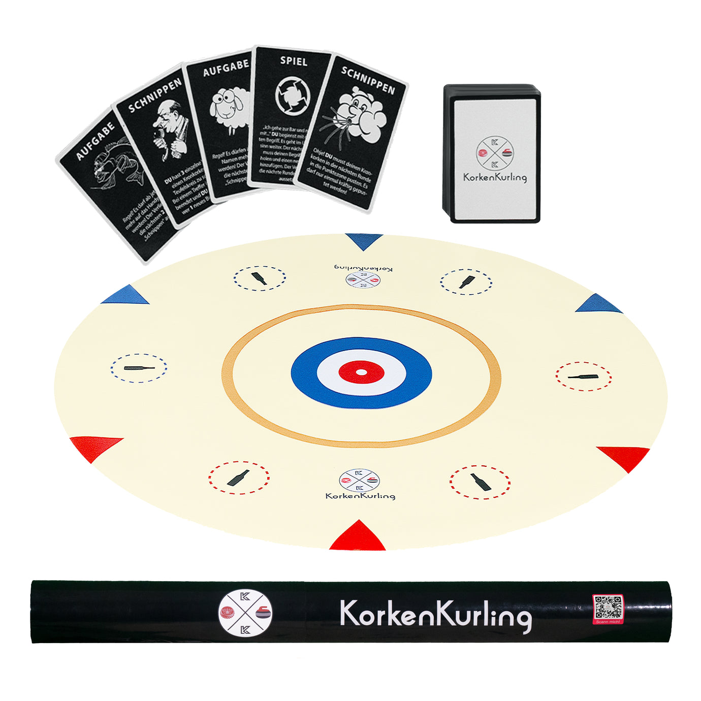 KorkenKurling® -  Das lustige Trinkspiel für bis zu 6 Spieler - KorkenKurling