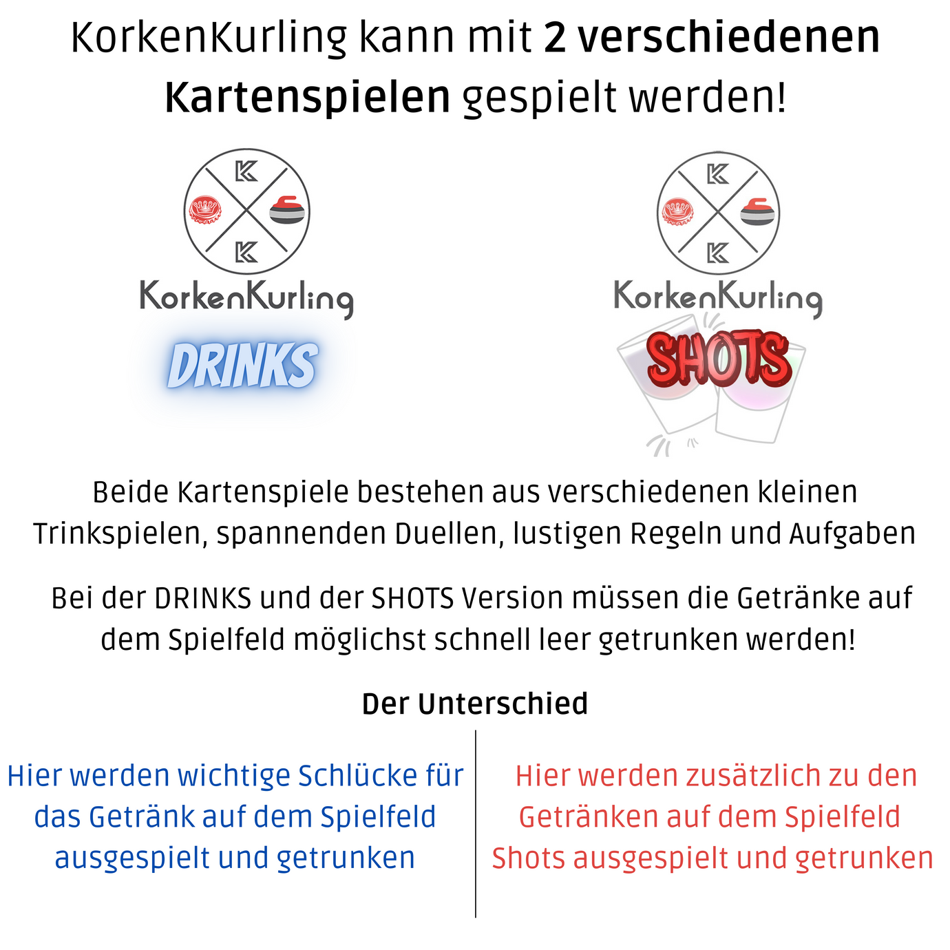 KorkenKurling® -  Das lustige Trinkspiel für bis zu 6 Spieler - KorkenKurling