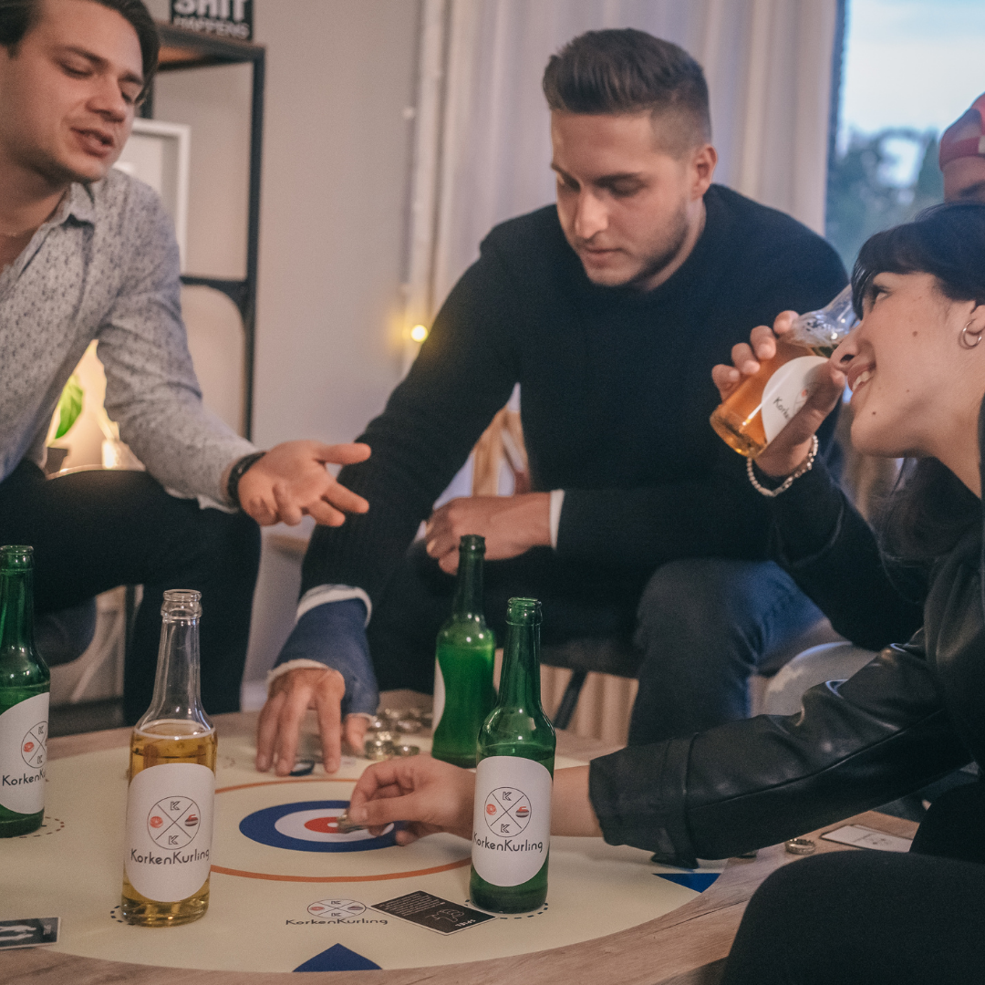 KorkenKurling® -  Das lustige Trinkspiel für bis zu 6 Spieler - KorkenKurling